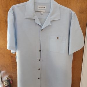 Saddlebags Classic FIT short sleeve cotton/linen shirt,new never worn LARGE